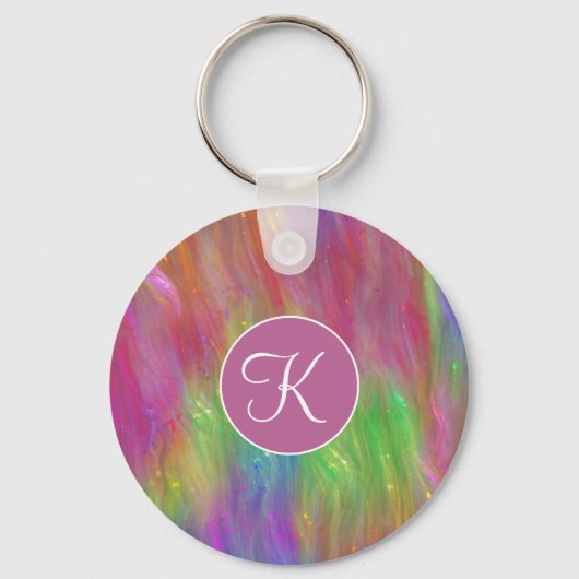 Schlüsselanhänger aus geschmolzenem Regenbogen (Vorderseite)