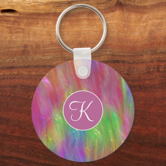 Schlüsselanhänger aus geschmolzenem Regenbogen (Vorderseite)