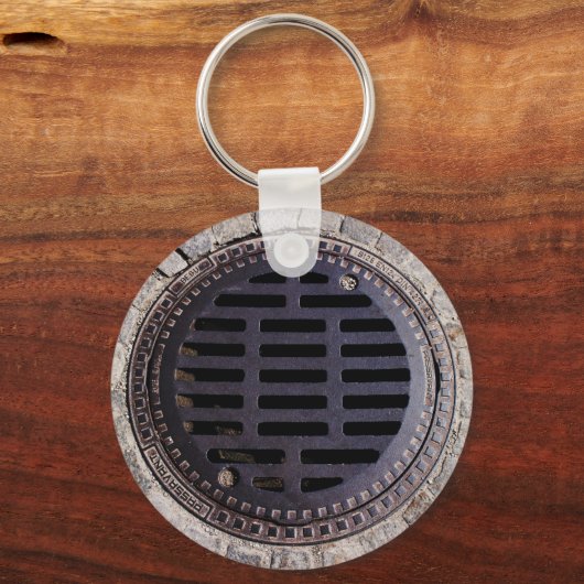 Schlüsselanhänger aus Manhole (Vorderseite)