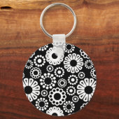 Schlüsselanhänger aus Schwarz und Weiß (Vorderseite)