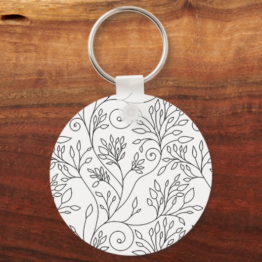 Schlüsselanhänger aus Schwarz und Weiß (Vorderseite)