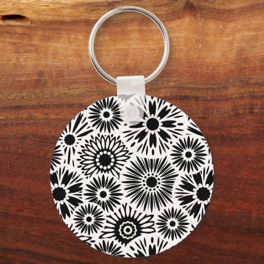 Schlüsselanhänger aus Schwarz und Weiß (Vorderseite)