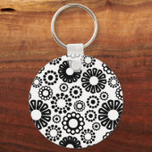 Schlüsselanhänger aus Schwarz und Weiß (Vorderseite)