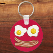 Schlüsselanhänger Bacon und Eier (Vorderseite)