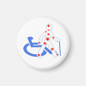 Schlüsselanhänger Badge Rond 7,6 cm Unsichtbare Be Magnet (Vorne)