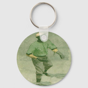 Schlüsselanhänger-Baseball-Kunst in der Vintagen Schlüsselanhänger
