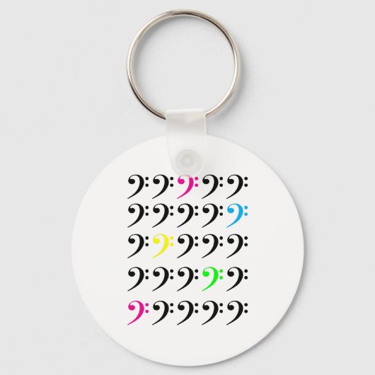 Schlüsselanhänger Bass Clef (Vorderseite)