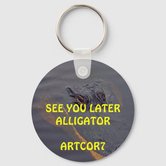 Schlüsselanhänger - Bis später Alligator (Vorderseite)