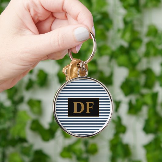 Schlüsselanhänger Blau/Weiß (Hand)