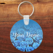 Schlüsselanhänger "Blaue Rose" (Vorderseite)