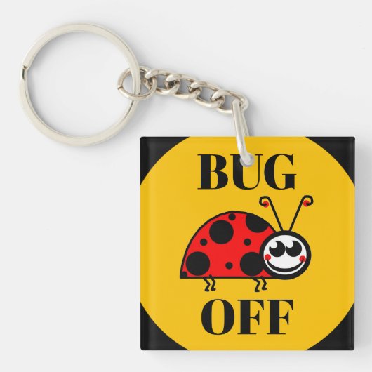 Schlüsselanhänger Bug Off (Vorderseite)
