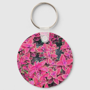 Schlüsselanhänger-Buntlippen-Pflanzen-Rosa Schlüsselanhänger