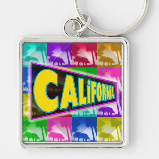 Schlüsselanhänger "Coloring California 2" (Vorne)