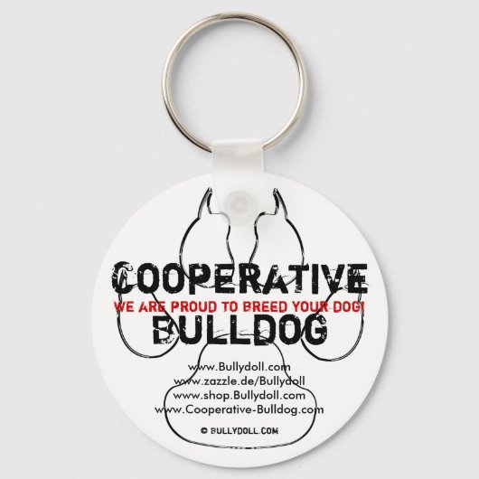 Schlüsselanhänger Cooperative Bulldog (Vorderseite)