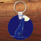 SCHLÜSSELANHÄNGER Coyote Howling Full Moon Madness (Vorderseite)