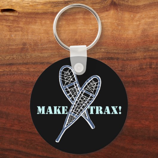 SCHLÜSSELANHÄNGER Crossed Snowshooter Snowshoeing  (Vorderseite)