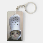 Schlüsselanhänger Cry Cat Croc Hat Meme (Rückseite)
