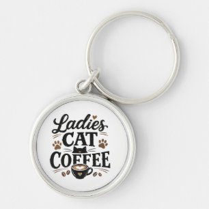 Schlüsselanhänger Damen Katzenkaffee – Süßes Gesch