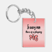 Schlüsselanhänger Das Schwein (Vorderseite links)