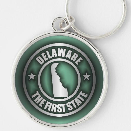 Schlüsselanhänger "Delaware Steel" (grün) (Vorne)
