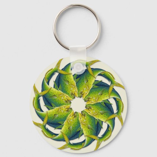 Schlüsselanhänger Delphine (Mahi Mahi) (Vorderseite)