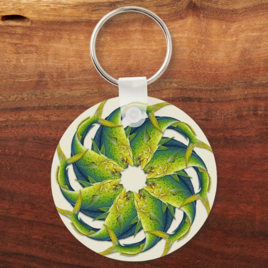 Schlüsselanhänger Delphine (Mahi Mahi) (Vorderseite)