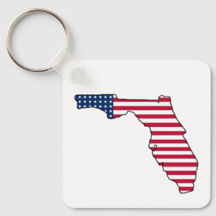 Schlüsselanhänger der amerikanischen Flagge Florid