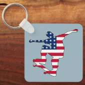 Schlüsselanhänger der amerikanischen Skateboarder (Vorderseite)