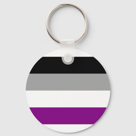 Schlüsselanhänger der asexuellen Flagge (Vorderseite)