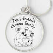 Schlüsselanhänger der besten Freunde mit Hugging K (Vorne)