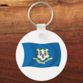 Schlüsselanhänger der Connecticut-Flag (Vorderseite)