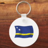 Schlüsselanhänger der Curacao-Flagge (Vorderseite)