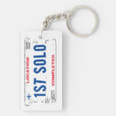 Schlüsselanhänger der ersten Solo-Lizenzplatte (Rückseite)