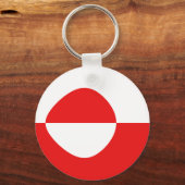 Schlüsselanhänger der Fischereiflagge Grönland (Vorderseite)