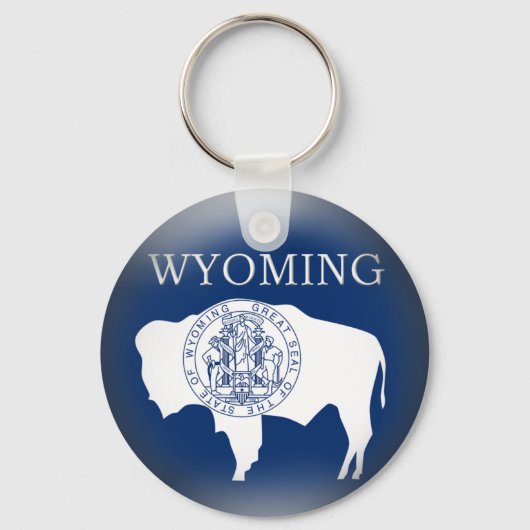 Schlüsselanhänger der Flaggenstaaten des Wyoming-S (Vorderseite)