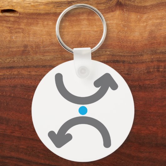 Schlüsselanhänger der gekrümmten Pfeile (Vorderseite)