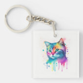 Schlüsselanhänger der Katzenkunst (Vorderseite)