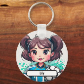 Schlüsselanhänger der Kickin-Süsse mit benutzerdef (Vorderseite)