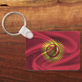 Schlüsselanhänger der kirgisischen Flagge (Rückseite)