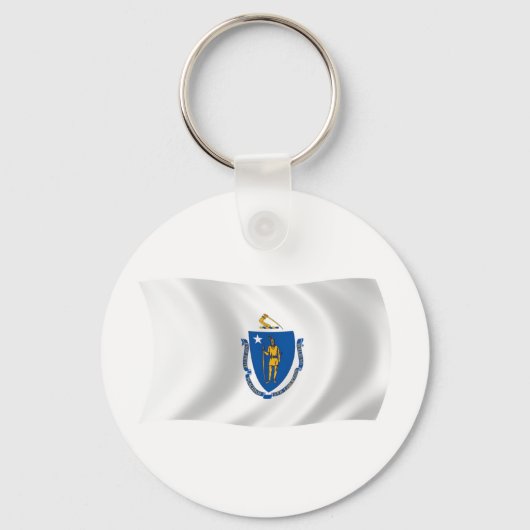 Schlüsselanhänger der Massachusetts-Flagge (Vorderseite)