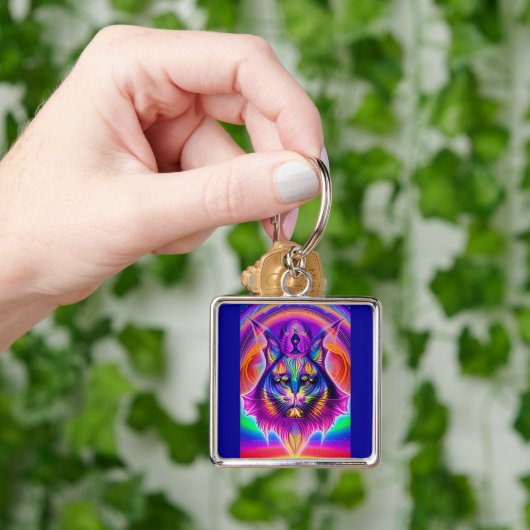 Schlüsselanhänger der mystischen Katze (Hand)