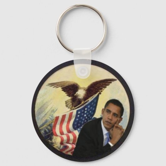 Schlüsselanhänger der Obama-Adle-Flag (Vorderseite)