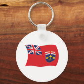 Schlüsselanhänger der Ontario-Flagge (Vorderseite)