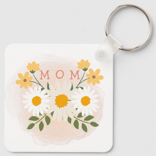 Schlüsselanhänger der personalisierten Mama Mutter (Rückseite)