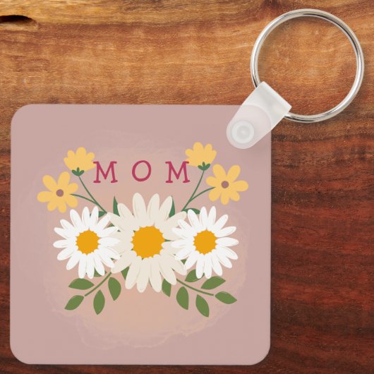 Schlüsselanhänger der personalisierten Mama Mutter (Rückseite)