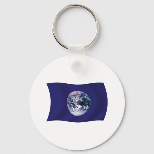 Schlüsselanhänger der Planet-Erd-Flagge (Vorderseite)