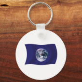 Schlüsselanhänger der Planet-Erd-Flagge (Vorderseite)
