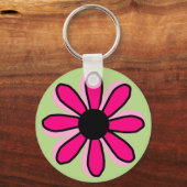 Schlüsselanhänger der rosa Blume (Vorderseite)