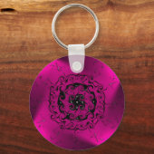 Schlüsselanhänger der rosa Spiralspirale (Vorderseite)