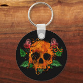 Schlüsselanhänger der SchädelRose (Vorderseite)